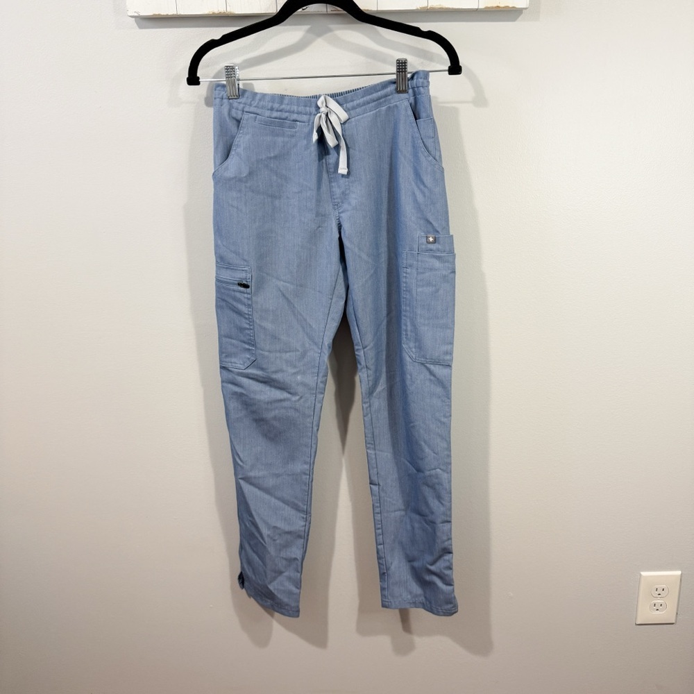 FIGS Yola Skinny Scrub Pants Blue Fionx | XS